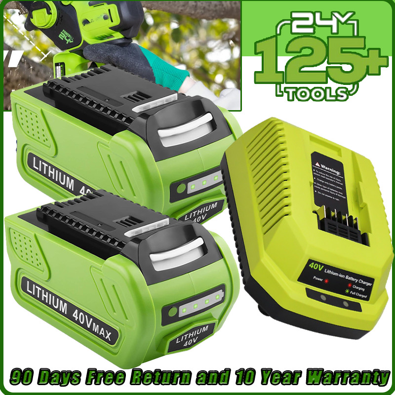 Battery For Greenworks 40V Lithium G-MAX Battery &Charger 29472 20292 206722