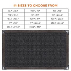 90% Shade Cloth Anti-Aging Sun Mesh UV Resistant Net Sunblock Plant Garden Tarp