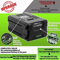 5.0Ah Li-ion Battery For Greenworks 60 V LB60A00 LB60A02 LB60A03 60Volt Max Tool