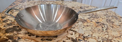 Williams Sonoma Professional Cookware 12” Copper and Stainless Steel-lined Wok