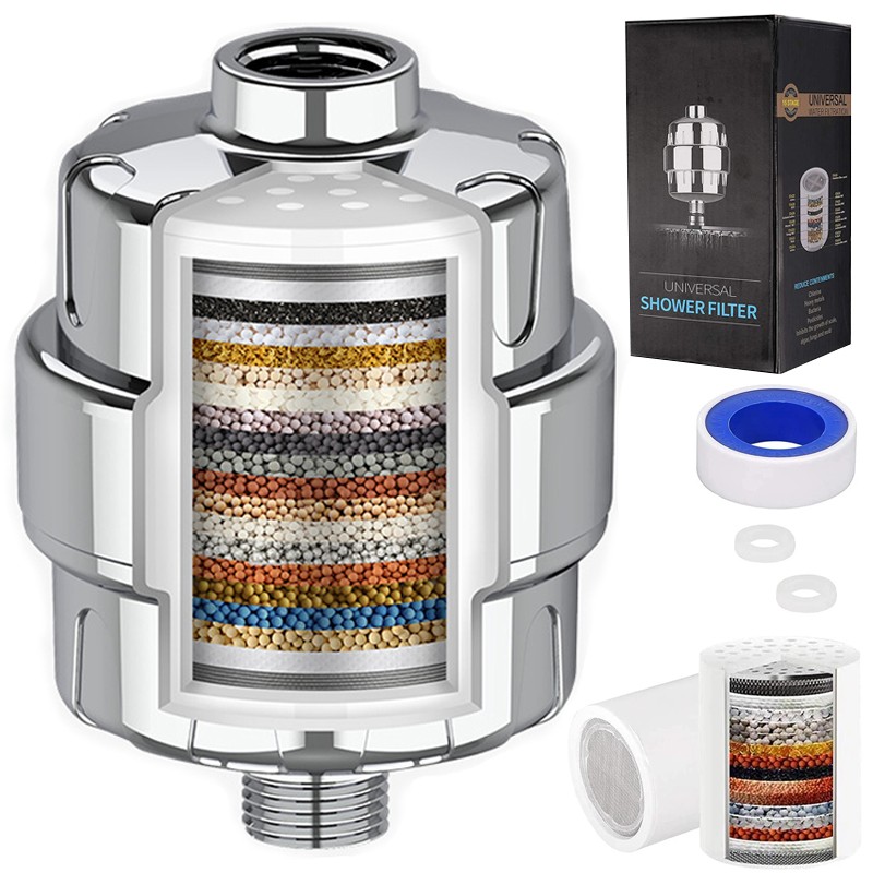 20 Stage Shower Head Filter Purifier with Filter for Hard Water Softener