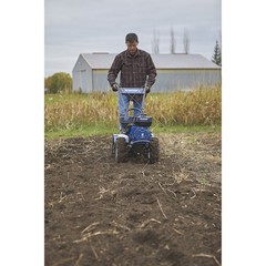 Powerhorse 20in. Rear Tine Tiller Cultivator, 6.5in. Tilling Depth,