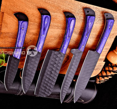 Custom made Forged High Carbon Steel KITCHEN KNIVES CHEF SET 2651