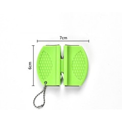 1pc Mini Ceramic Rod Tungsten Steel Knife Sharpener Two-stage Butterfly Type