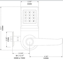 Digital Door Lock,Unlock with Remote Control, M1 Card, Code and Key,Handle… 8