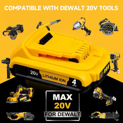 2Pack 4.0AH For DEWALT DCB201 20V 20 Volt Max Lithium Compact Battery DCB204-2