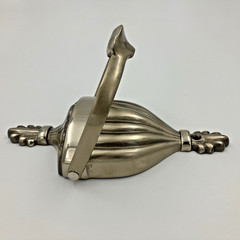 Michael Healy Victorian Urn Door Knocker Brushed Nickel Silver Finish 2004