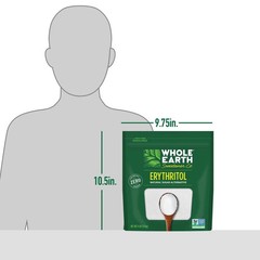 Whole Earth Erythritol Zero Calorie Sweetener, 4 Lb. Bag