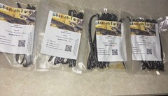 Organic vanilla beans, Grade A. Plump, moist with 30-35% moisture content