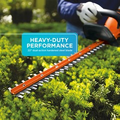 BLACK+DECKER 20V MAX* Cordless Hedge Trimmer, 22-Inch – LHT2220