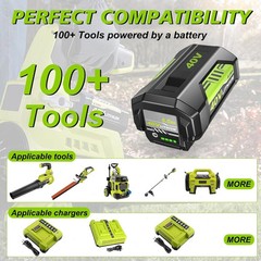 40V Battery For Ryobi 40 Volt 8.0Ah Lithium OP4050 OP40602 OP40261 OP4060 OP4030