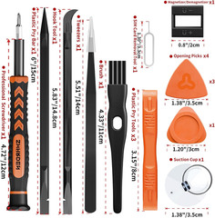 58-in-1 Precision Magnetic Screwdriver Set for Electronics and Eyewear