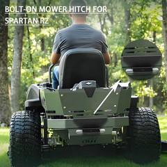 Receiver Hitch Plate for Spartan Mowers RZ Series, 1/4″ Steel,(2016-2024 Models)