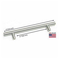 30Pack Brushed Nickel Kitchen Cabinet Pulls Stainless Steel Drawer T Bar Handles