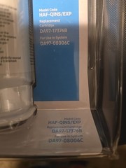 Genuine Samsung (HAF-QIN/EXP) Ice & Water Refrigerator Filter, 1-pack