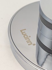 Lucinn Pro Filtered Round Modern Showerhead Wall Mounted in Polished Silver