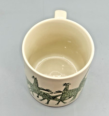 Taylor & Ng Naughty Giraffes 1979 Vintage Coffee Tea Mug Saucy Fun Novelty