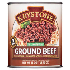 Keystone All Natural Ground Beef, 28 oz Can