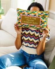 Furbish – Scream 9″ x 15″ Needlepoint Pillow – FP-223