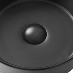 Black Ceramic Sink Bathroom Sink Basin Bowl Countertop Vessel With Pop up Drain