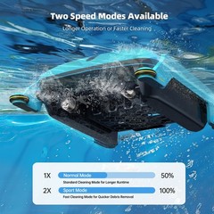 Solar Robotic Pool Cleaner Cordless Robot Skimmer Cleaner for Above Ground Pools