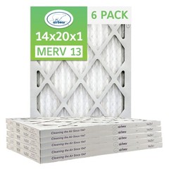 Trion T13-14201-6P – 14″ x 20″ x 1″ Pleated Air Filter (6-Pack), MERV 13