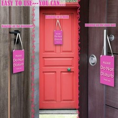 Do Not Disturb and Available Please Knock Door Sign – Wooden Reversible Double