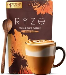 4-Pack Organic Ryze Mushroom Coffee, 30 Servings/Bag, Instant, Free Shipping