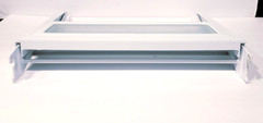 Samsung Refrigerator Split Glass Shelf Part # DA97-08463A Slide 16″ L & 13.5″ W