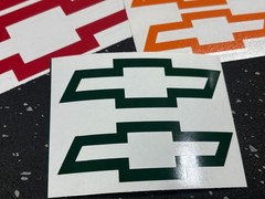 2x) Chevrolet Bowtie Vinyl Decal – 1″ 2″ 3″ 4″ 5″+ Die Cut Chevy Bow Tie Sticker