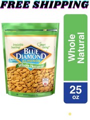Blue Diamond Whole, Raw, Natural Almonds, 25 Oz