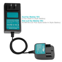 18V Charger For Makita Lithium-Ion Battery BL1830 BL1840 BL1850 BL1860 194205-3