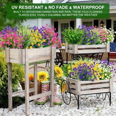 20 Bundles Artificial Flowers for 20 Bundles, Mixed 6 Styles 2
