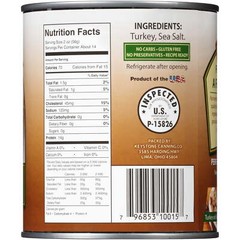 (4 Pack) All Natural Turkey, 28 Oz Can
