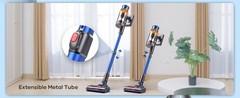 Cordless Vacuum Cleaner 65KPa 550W 75min Runtime Stick Carpet Floor Cleaner