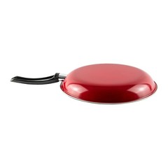 Smart Home 12-inch Non-Stick Red Fry Pan