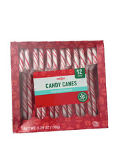 Peppermint Candy Canes Pack of 12 Red & White Meijer Holiday Christmas Sept 2026