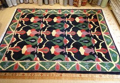 Hand-Knot 55″x88″ TUFENKIAN TIBETAN WOOL RUG