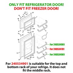 #240534901 AP3214630 Refrigerator Door Shelf Rack Bar Retainer For Frigidaire