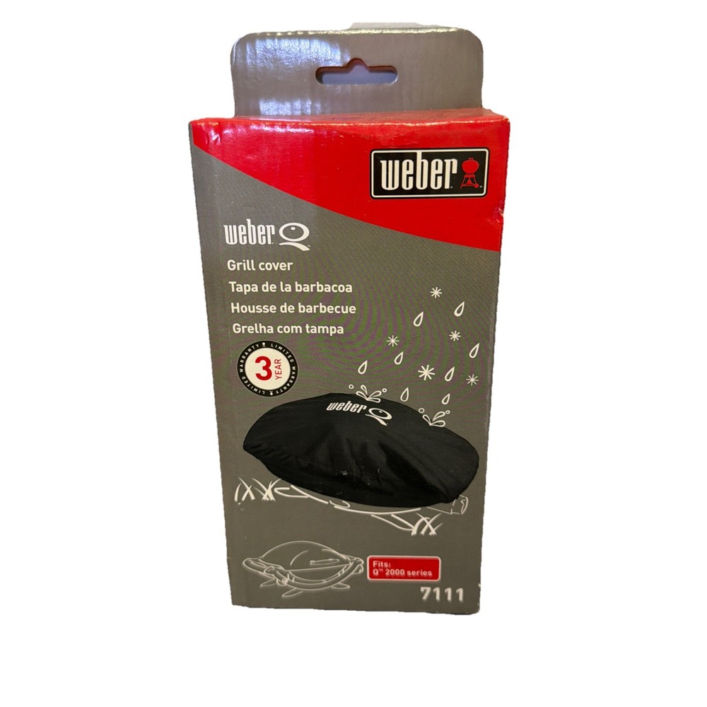 NEW Weber 7111 Q 200/2000 Premium Series Grill Cover Genuine