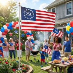 USA 250th Anniversary Flag 3×5 Ft – 1776-2026 Semiquincentennial Outdoor Banner