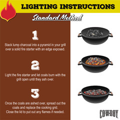 Cowboy 15 Pound Oak & Hickory Lump Charcoal