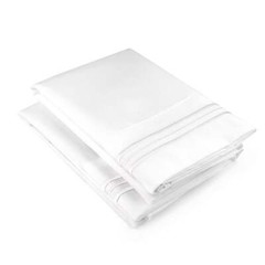 Pillow Cases Set of 2, Hotel Quality Soft Microfiber Pillow Covers by CGK Linens