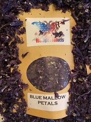 Blue Mallow Petals or Flowers Wild Harvested Dried Herbal Tea Malva Sylvestris