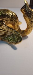 Vintage 24 K Plated Swan Faucet Fixtures New Unused 6 X 6″ Elegant Made InSpain
