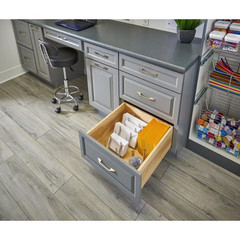 24.25 In. W X 6.63 In. H X 21.25 In. D Natural Brown Trimmable Pegboard Drawer O