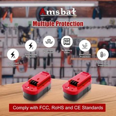 2Pack 18V for Black & Decker HPB18 18 Volt Battery/Charger HPB18-OPE 244760-00