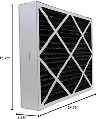 Filterbuy 16x25x5 Air Filters, Odor Eliminator AC Furnace for Trion Air Bear