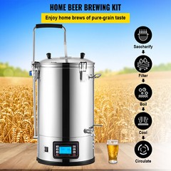 VEVOR Home Beer Brewing Machine Grain Brewing System w/ Circulating Pump 8 Gal