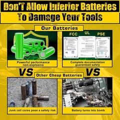 2Pack 9.0Ah for DeWalt FLEXVOLT 20V/60V MAX Battery Lithium-ion DCB609 &Charger